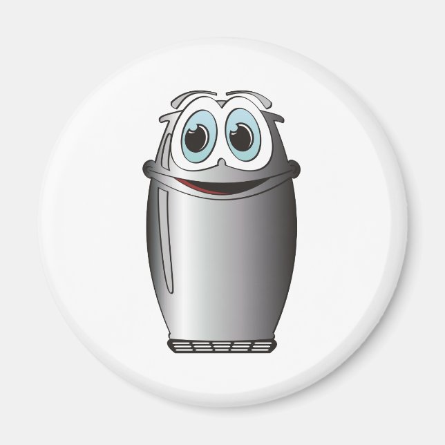 Íman Refrigerador de Cartoons de Aço Inoxidável (Frente)