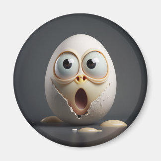 íman refrigerador de ovos surreal