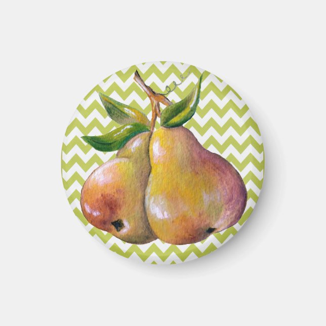 Íman refrigerador de pera (Frente)