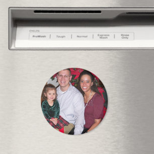 Íman Refrigerador de Redondo de Modelo de Foto da Famíl
