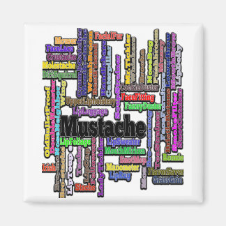 Íman Refrigerador de texto do bigode do magnet