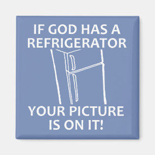 Íman Refrigerador do Deus Cristão Sua Imagem