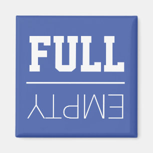 Íman Refrigerador   do divertimento vazio ou cheio