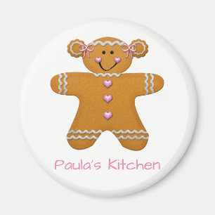 Íman Refrigerador Magnet~Personalize da menina do