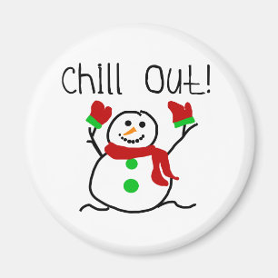 Íman Refrigere para fora o boneco de neve