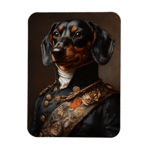 Íman Regal Dachshund no Uniforme Militar Napoleônico