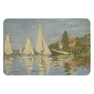 Íman Regatas em Argenteuil, Pintura a Óleo, Claude Mone