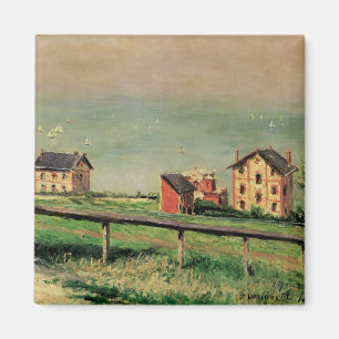 Íman Regatta em Villerville por Gustave Caillebotte