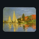 Íman Regatta na Argentina por Claude Monet<br><div class="desc">Regatta na Argentina (1872), por Claude Monet, é uma pintura náutica de arte do impressionismo antigo. Vocês podem ver o reflexo dos veleiros na água do lago. Uma paisagem marítima com uma corrida de iates ou barcos num dia ensolarado da temporada de verão. Sobre o artista: Claude Monet (1840-1926) foi...</div>