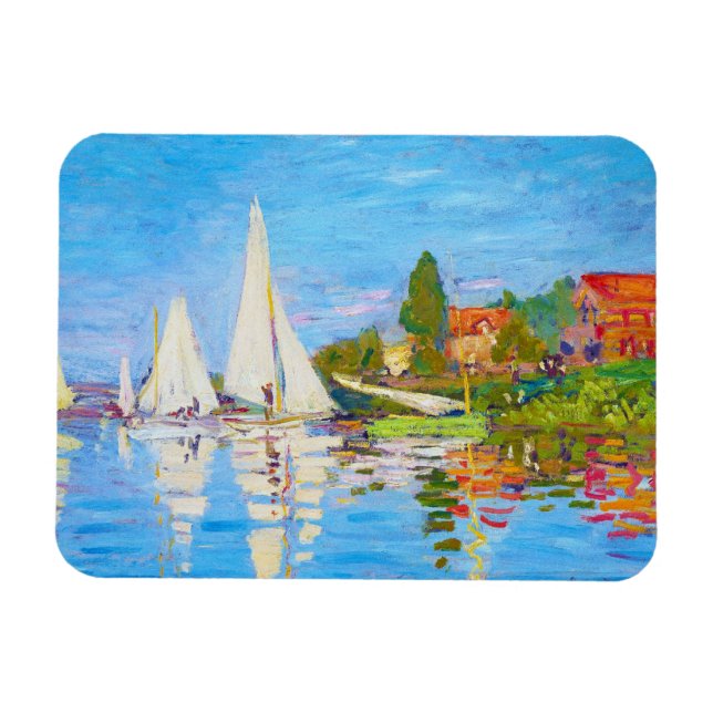 Íman Regatta no Argenteuil Claude Monet (Horizontal)