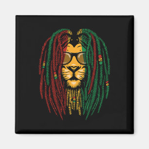 Íman Reggae Lion Dreadlocks Gato Selvagem Rasta África 