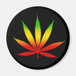 Íman Reggae Rasta Leaf Rastafarian Magnets