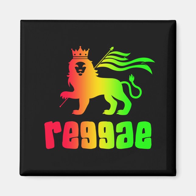 Íman Reggae Rasta Lion (Frente)