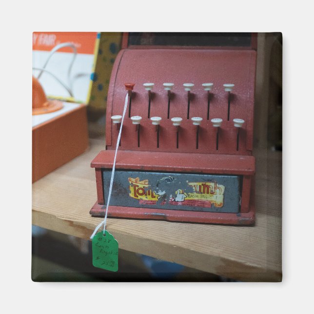 Íman Registro de Caixa Vintage (Frente)