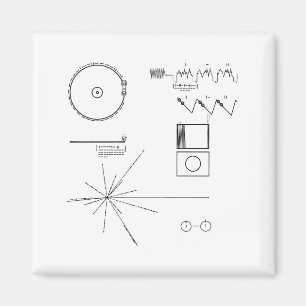 Íman Registro de Ouro do Voyager da NASA