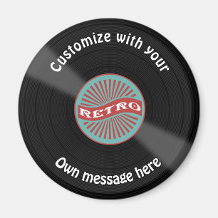 Íman Registro de vinil personalizado