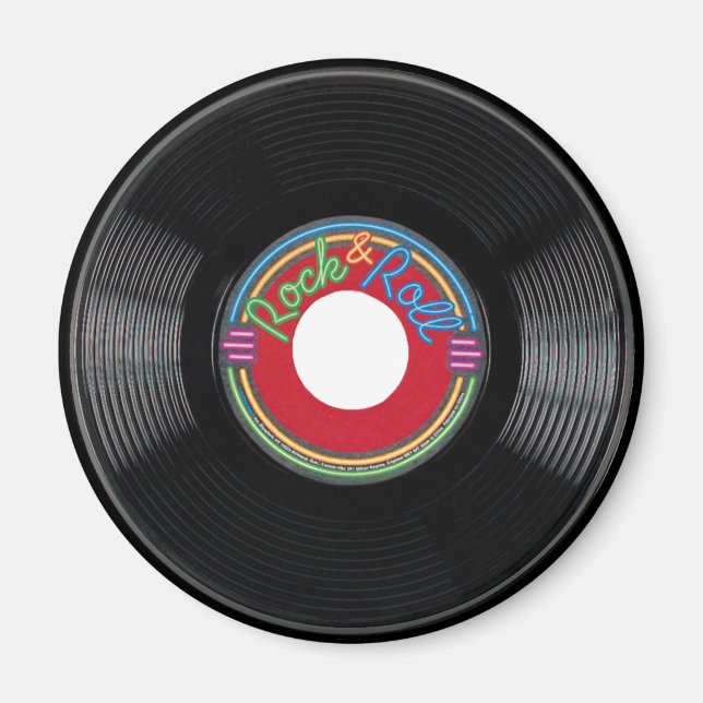 Íman Registro Rock and Roll de 45 rpm (Frente)