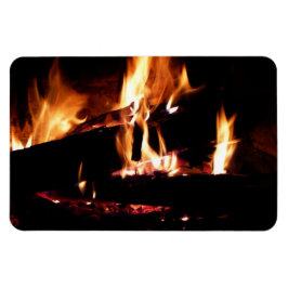 Íman Registros na fotografia de fogo quente da Lareira