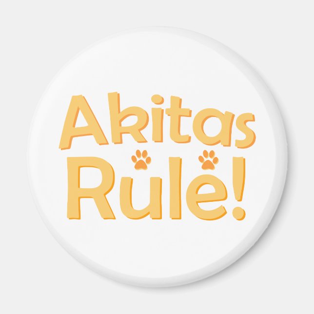 Íman Regra Akitas! (Frente)