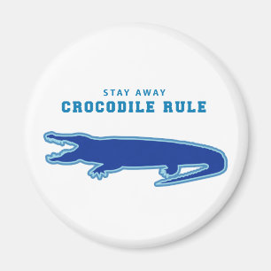 Íman Regra Crocodilo (Azul)