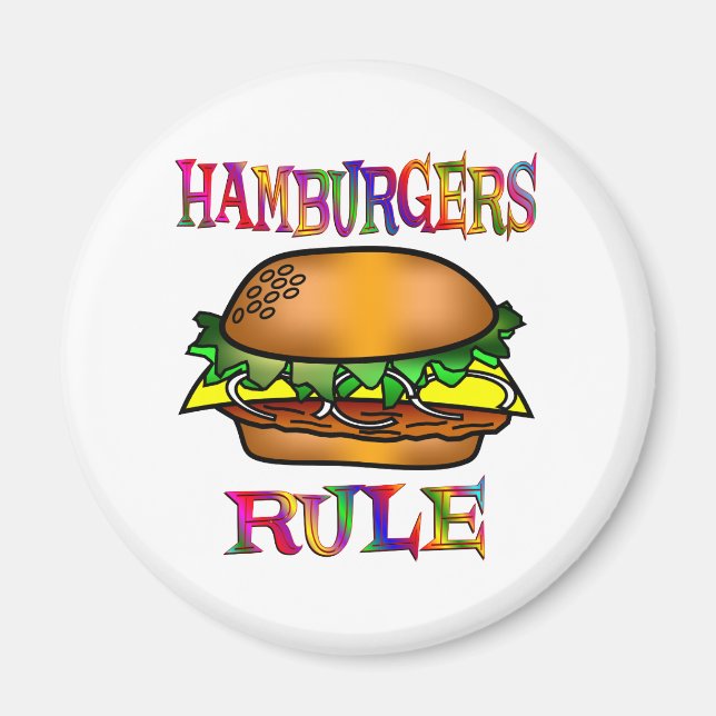 Íman Regra de Hamburgers (Frente)