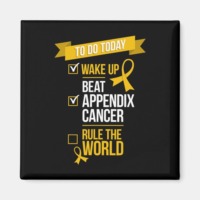 Íman Regra do Cancer do Apêndice de Batimentos para aco (Frente)