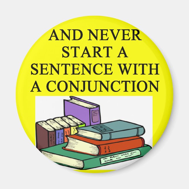 Íman regras engraçadas para escritores (Frente)