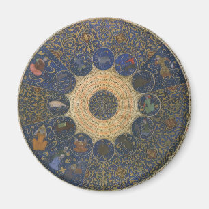 Íman Régua Vintage Horoscópio, Antiguamente Zodiose Isl