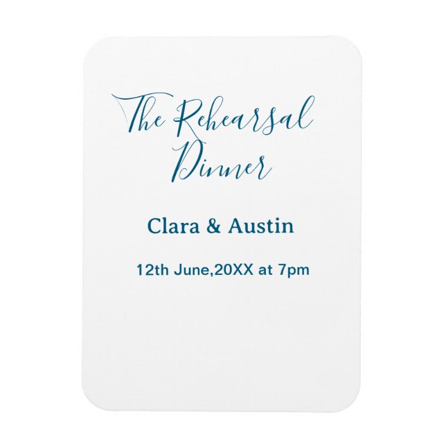 Íman Rehearsal dinner the night before simple minimal m (Vertical)