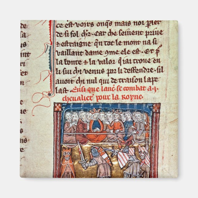 Íman Rei Arthur e Guinevere assistindo a um (Frente)