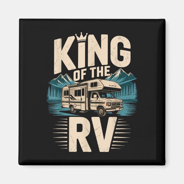 Íman Rei da aventura de camping de rv rv camper  (Frente)