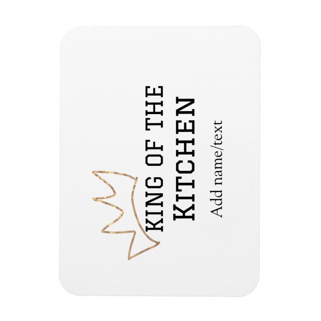 Íman Rei do cozinhar do cozinheiro da cozinha adiciona  (Vertical)