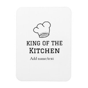 Íman Rei do cozinhar do cozinheiro da cozinha adiciona