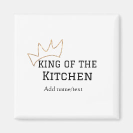 Íman Rei do cozinhar do cozinheiro da cozinha adiciona 