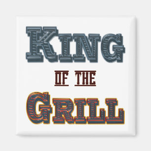Íman Rei do Magneto do Slogan do Cozinhar do Grill