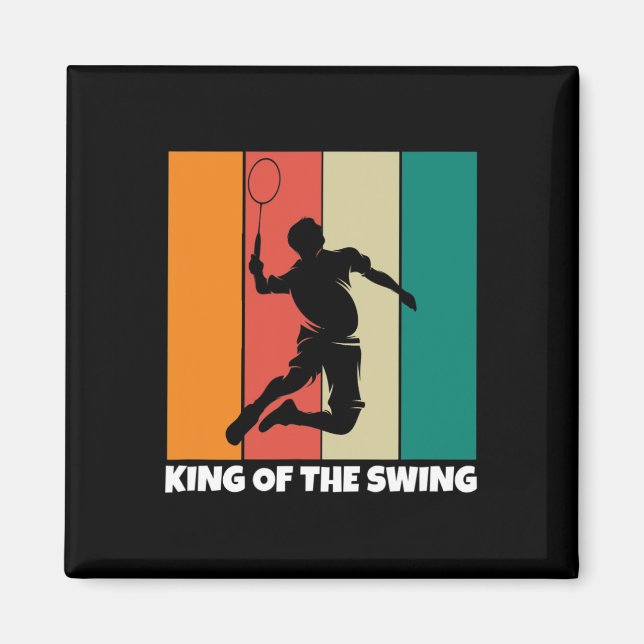 Íman Rei Do Swing - Engraçado Dminton (Frente)