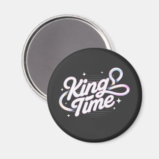 Íman Rei do Tempo Tipografia Retro Motivacional Design