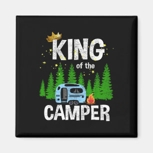 Íman Rei Do Trailer De Viagem De Camping Camper Estrada