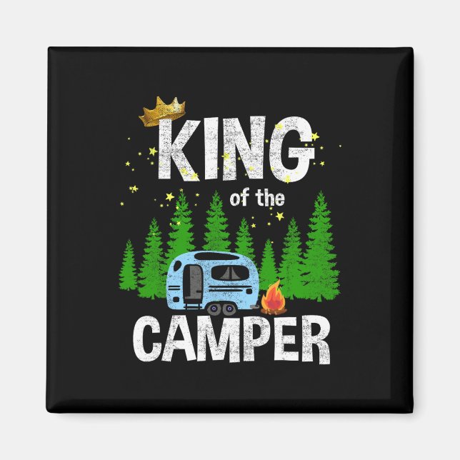 Íman Rei Do Trailer De Viagem De Camping Camper Estrada (Frente)