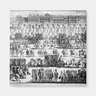 Íman Rei George mim procissão ao palácio de St James