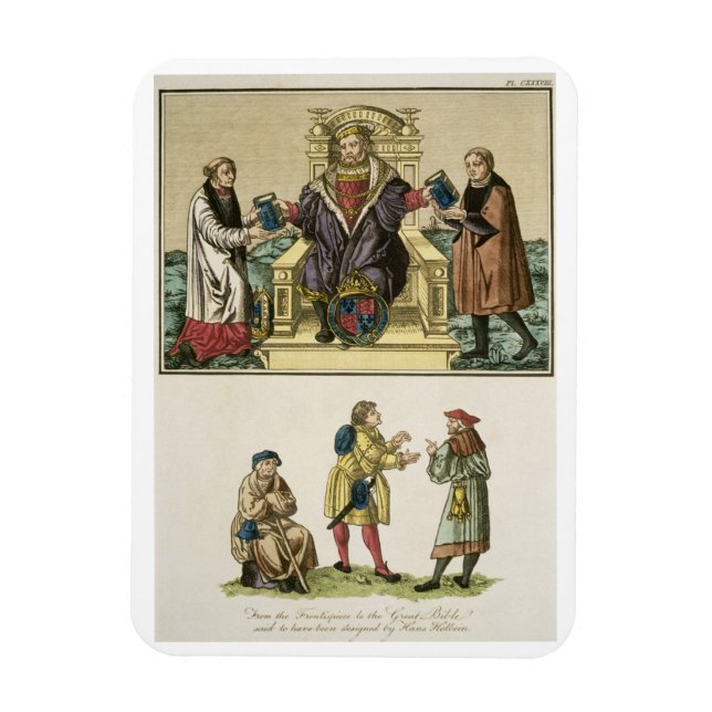 Íman Rei Henrique VIII (1491-1547) da frente (Vertical)