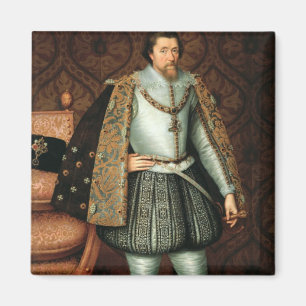 Íman Rei James mim de Inglaterra (1566-1625) (óleo em