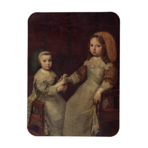 Íman Rei Louis XIV (1638-1715) como uma criança com
