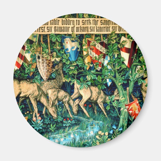 Íman Rei Medieval Arthur William Morris (Frente)