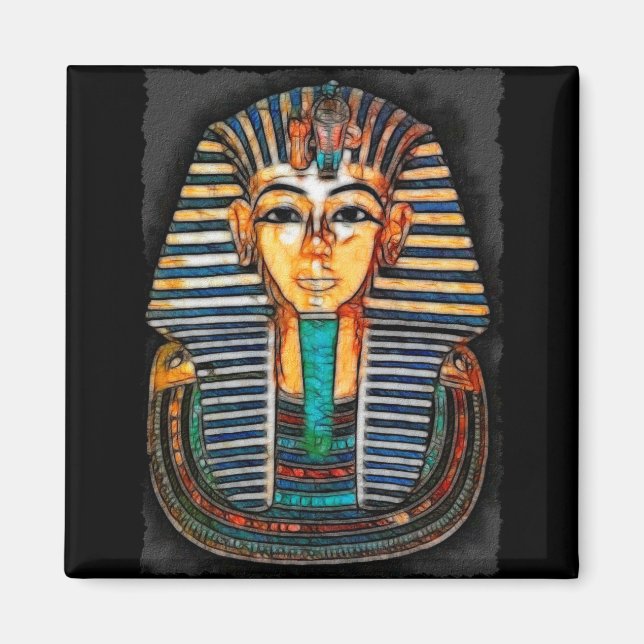 Íman Rei TUTANKHAMUN Magnet Egípcio (Frente)