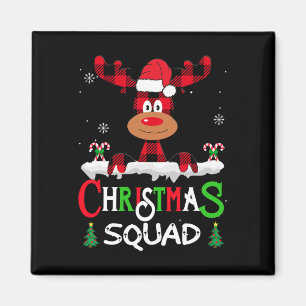 Íman Reindeer da Praça de Natal da Família 2022 Equipe