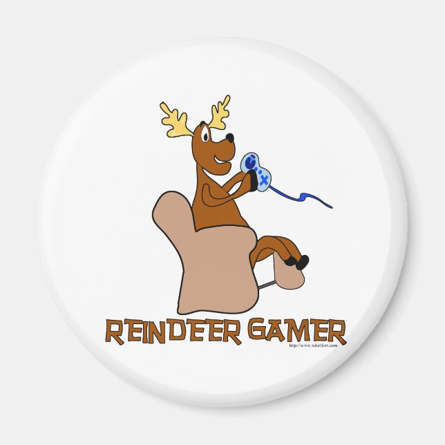 Íman Reindeer Gamer (Frente)
