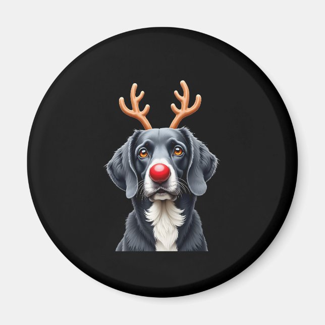Íman Reindeer Great Dane Christmas Great Dane Dog Mom D (Frente)