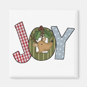 Íman Reindeer Joy Holiday Camisetas e presentes