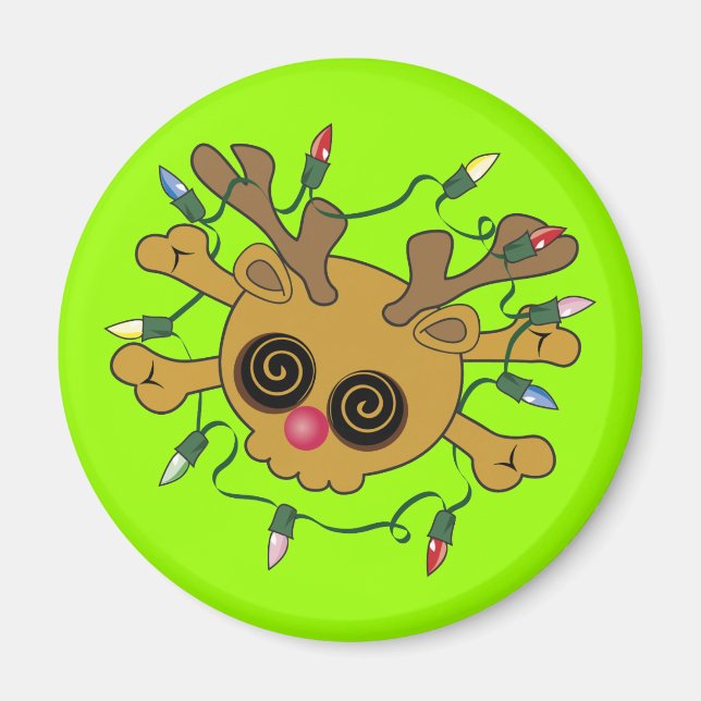 Íman Reindeer Skull (Frente)